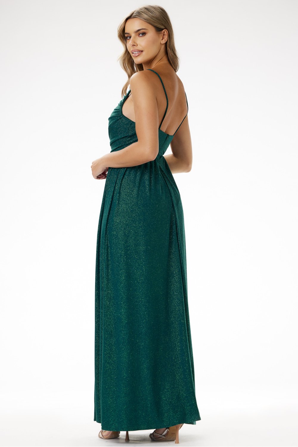  Long dress model 204263 awama  green
