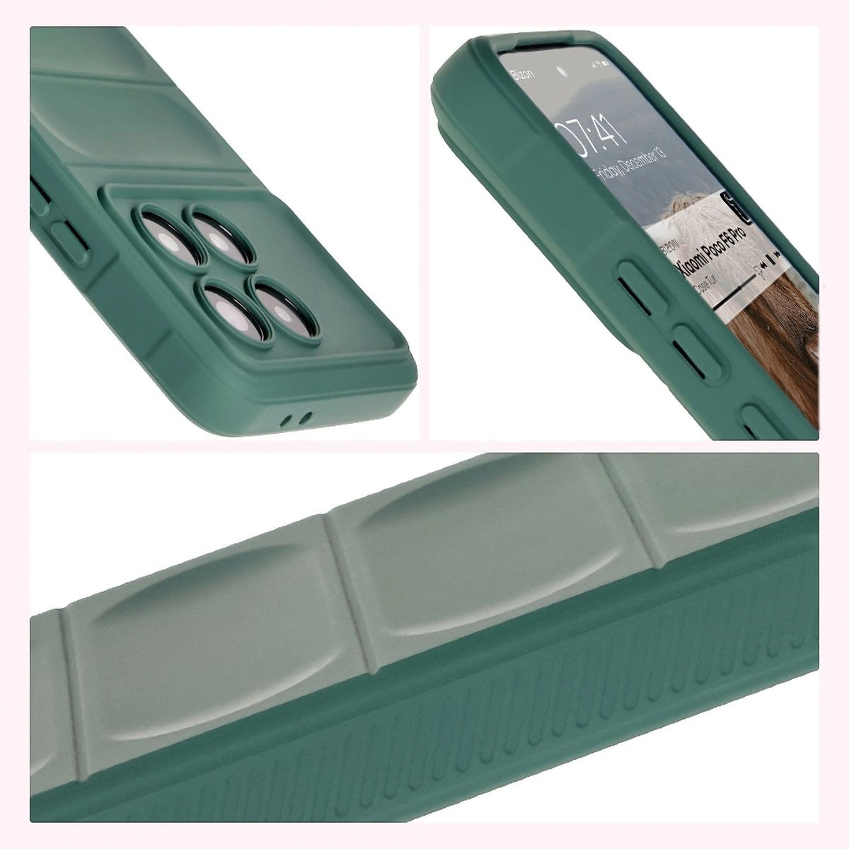 Bizon Case Tur Xiaomi Poco F6 Pro dark green