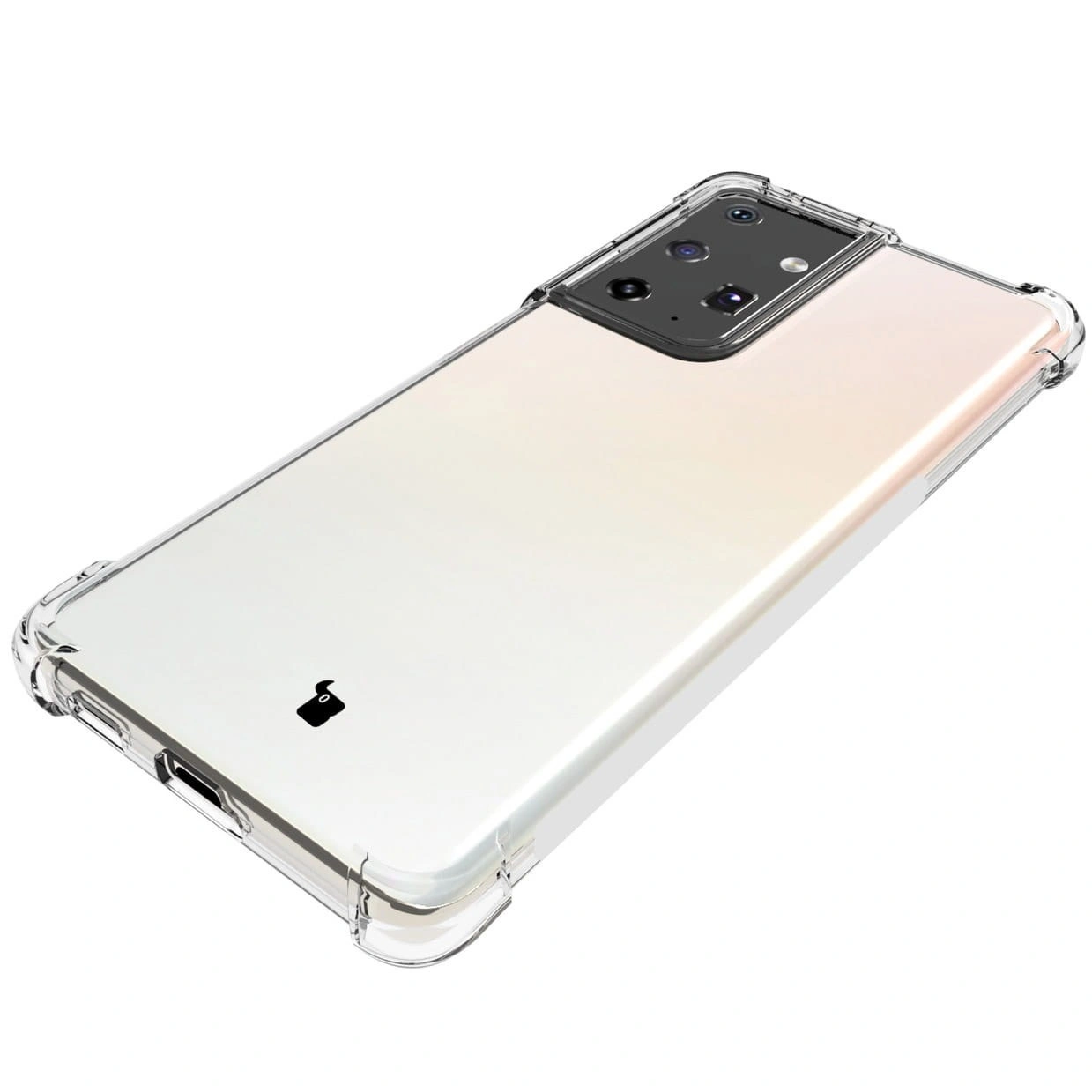 Bizon Case Clear Pack case + 2x screen film + lens protector Samsung Galaxy S21 Ultra clear