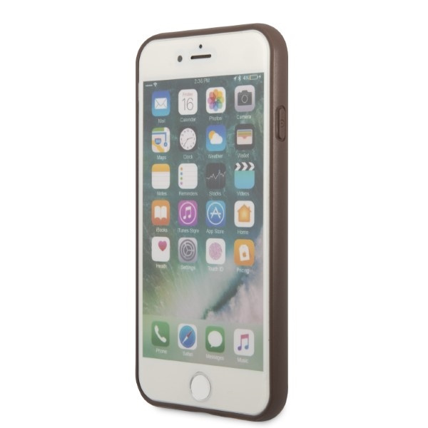 Guess GUHCI84GMGBR Apple iPhone SE 2022/2020/8/7 brown hardcase 4G Big Metal Logo
