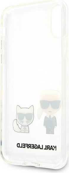 Karl Lagerfeld KLHCI65CKTR Apple iPhone XS Max hardcase Transparent Karl & Choupette