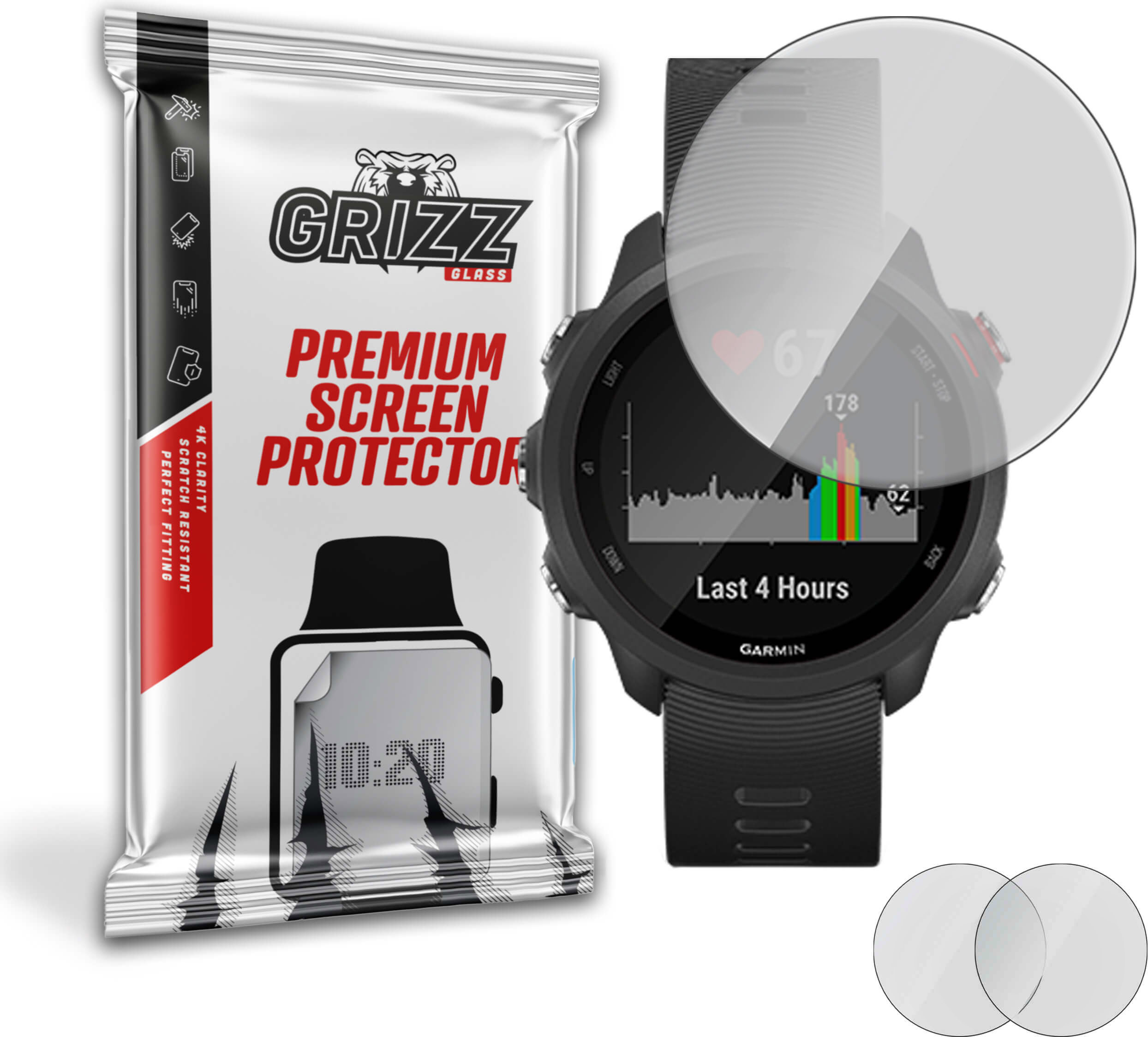 GrizzGlass PaperScreen Garmin Forerunner 245