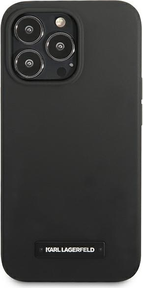 Karl Lagerfeld KLHCP13XSLMP1K Apple iPhone 13 Pro Max hardcase black Silicone Plaque