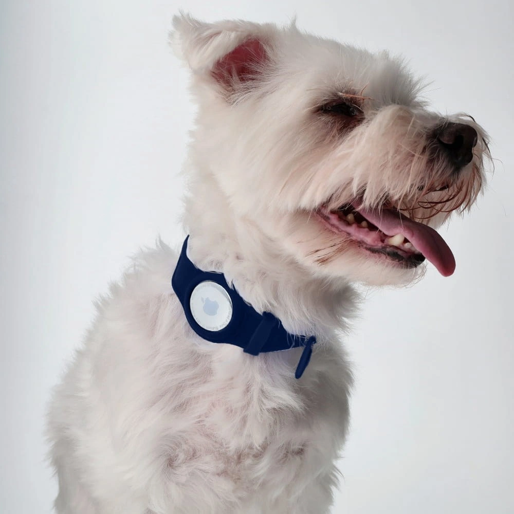 Bizon Case Locator Pets Apple AirTag navy blue