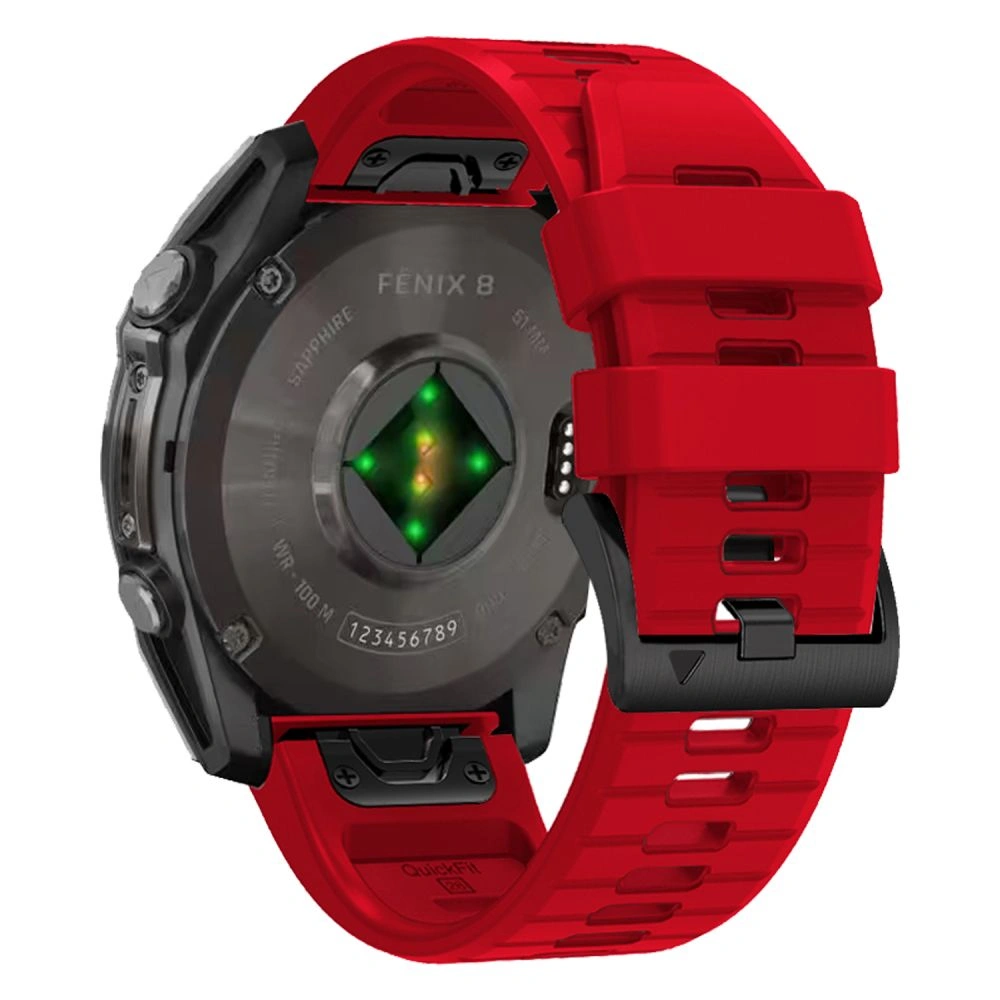 Tech-Protect Silicone Line Garmin Fenix 5x / 5x Plus / 6x / 6x Pro / 7x / 8 51mm Red