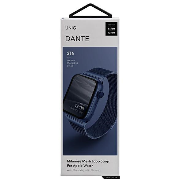 UNIQ strap Dante Apple Watch Series 4/5/6/7/SE 42/44/45mm Stainless Steel cobalt blue