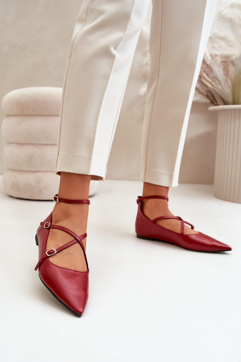  Ballet flats model 199807 Step in style  red