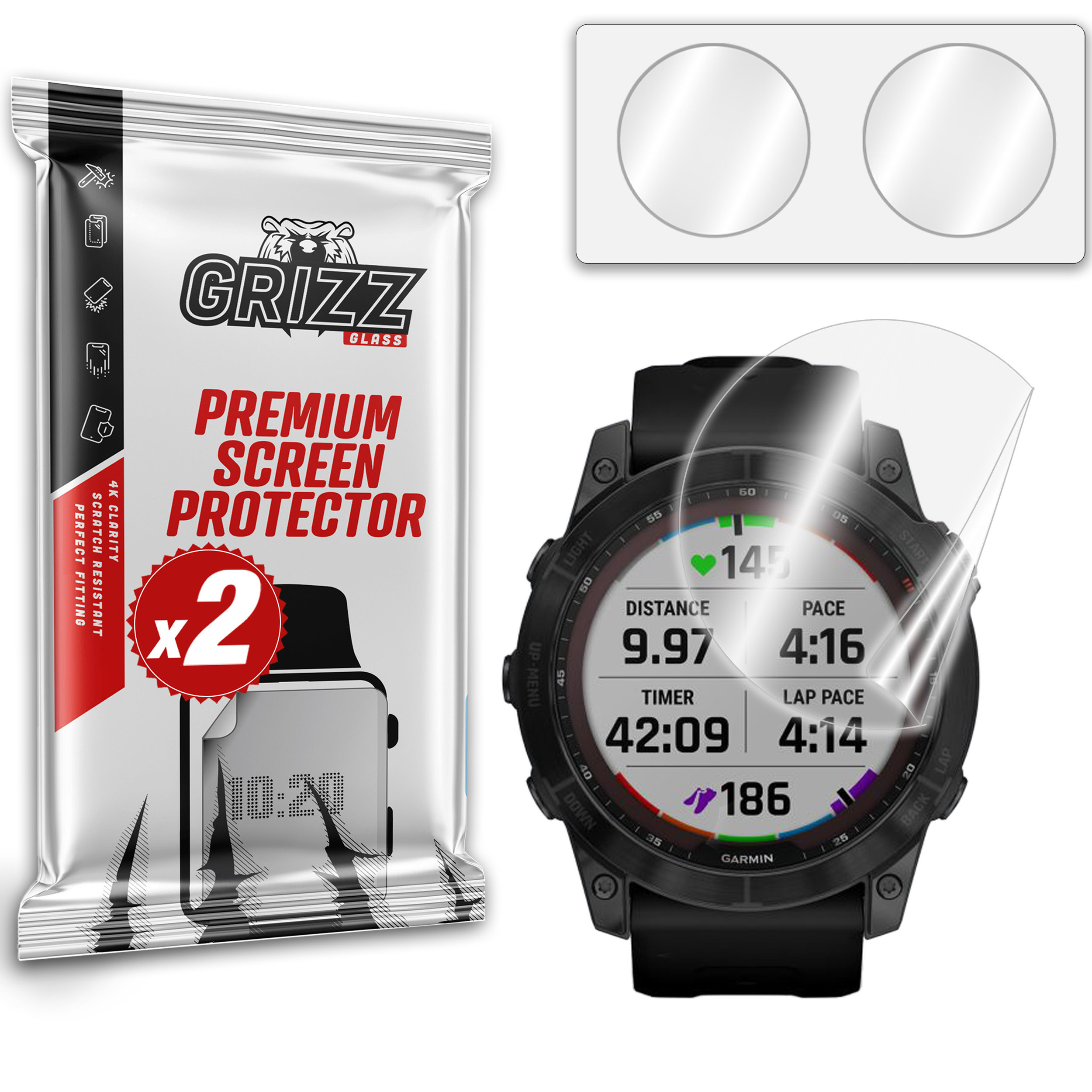 GrizzGlass CeramicFilm Garmin Fenix 7X