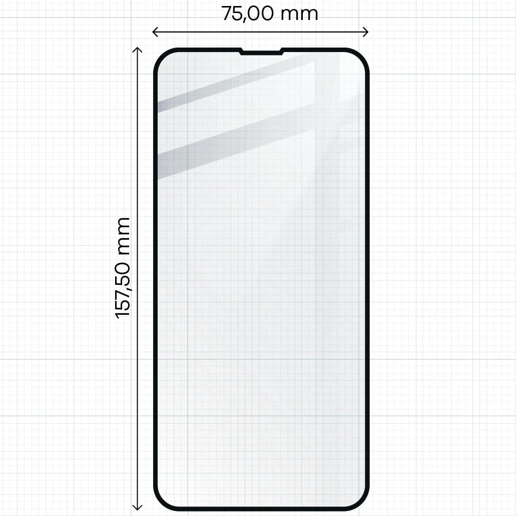 Bizon Glass Edge Apple iPhone 13 Pro Max black