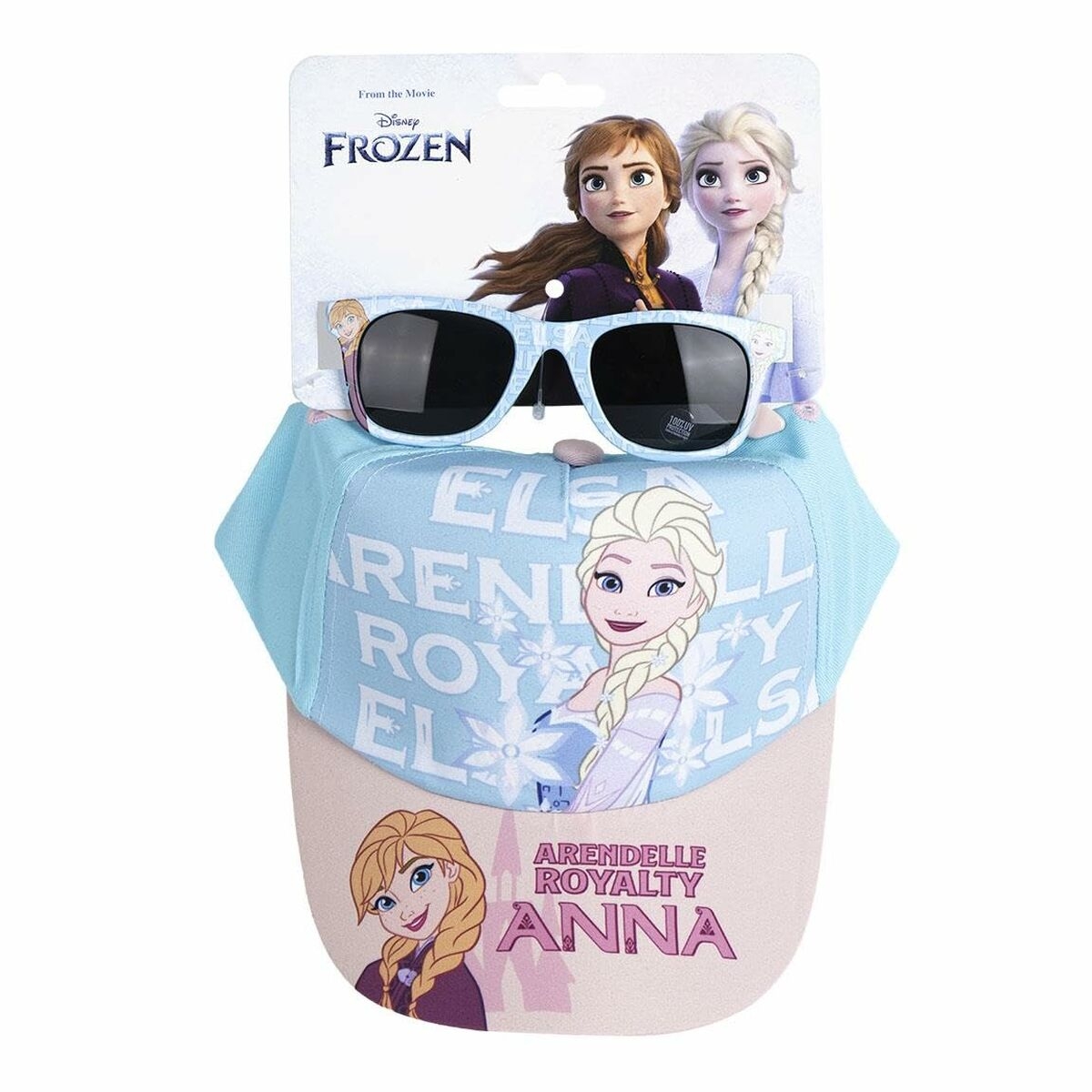 Set of cap and sunglasses Frozen Blue