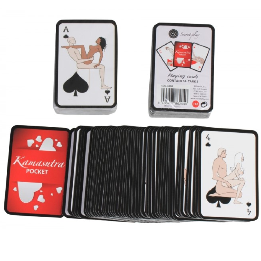 SECRETPLAY - POCKET KAMASUTRA PLAYING CARDS I (ES/EN/PT/IT/FR/DE)