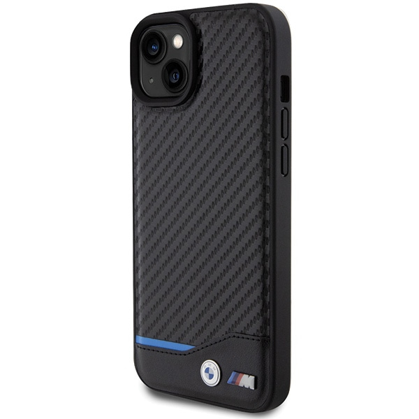 BMW BMHCP15M22NBCK Apple iPhone 15 Plus Leather Carbon black
