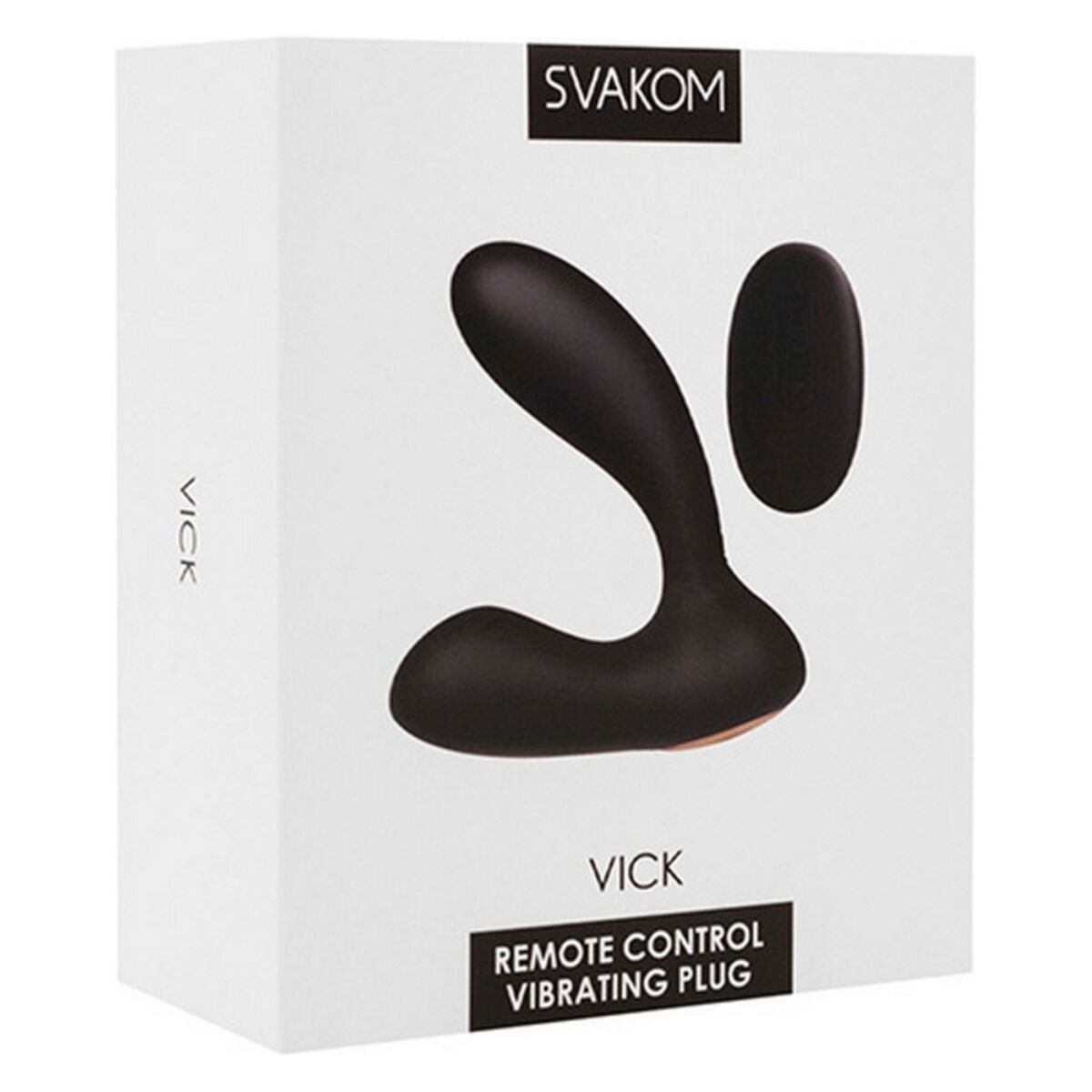 Czarny silikonowy masażer prostaty Vick Powerful Plug Svakom