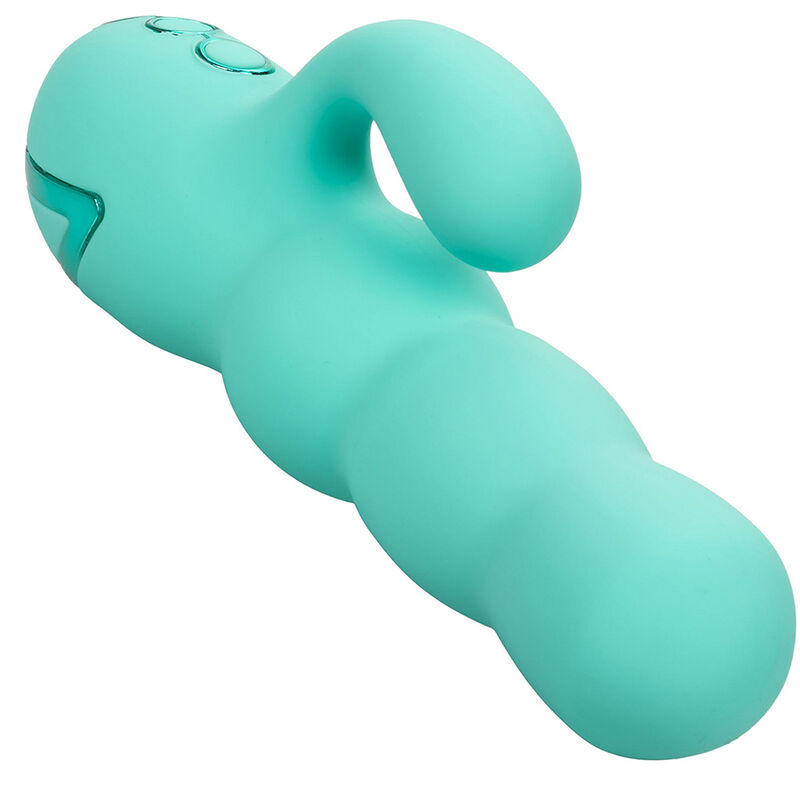CALIFORNIA EXOTICS - DEL MAR DIVA VIBRATOR RABBIR AQUA GREEN BY CALIFORNIA DREAMING