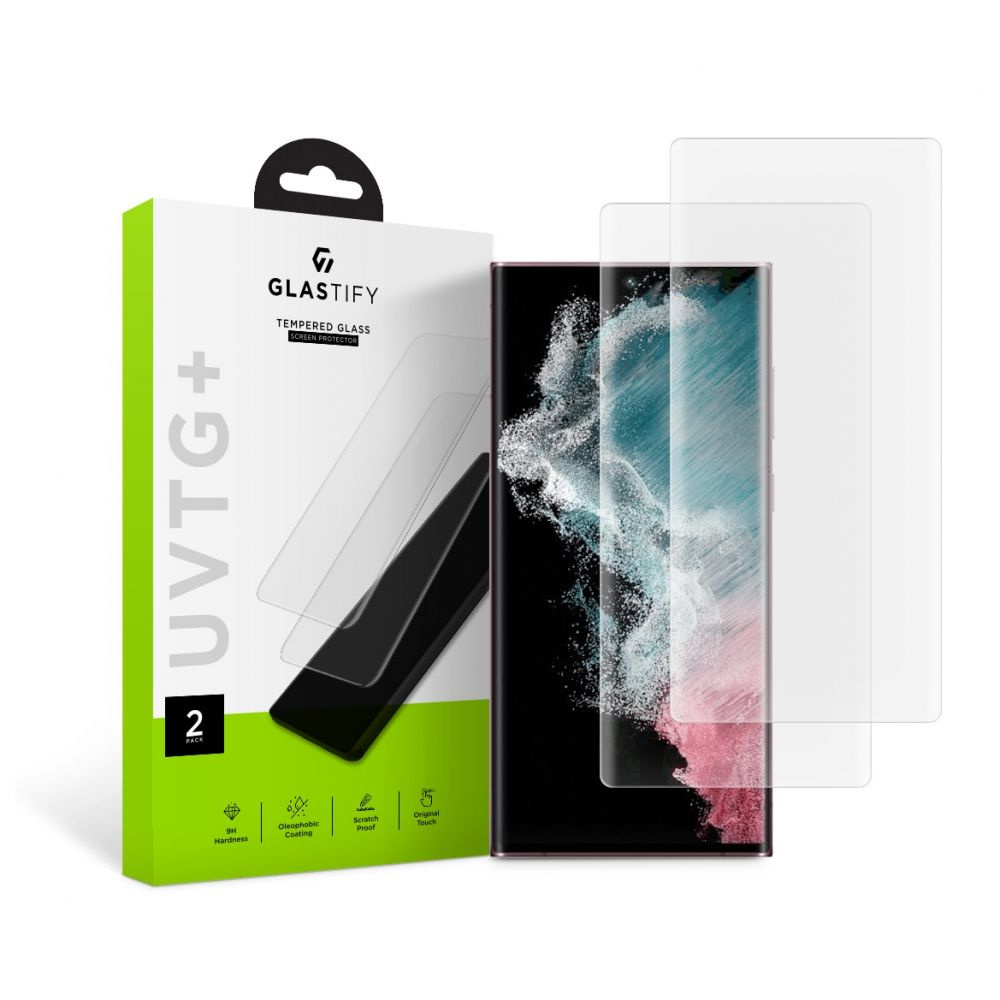 Glastify UVTG+ Samsung Galaxy S22 Ultra [2 PACK]
