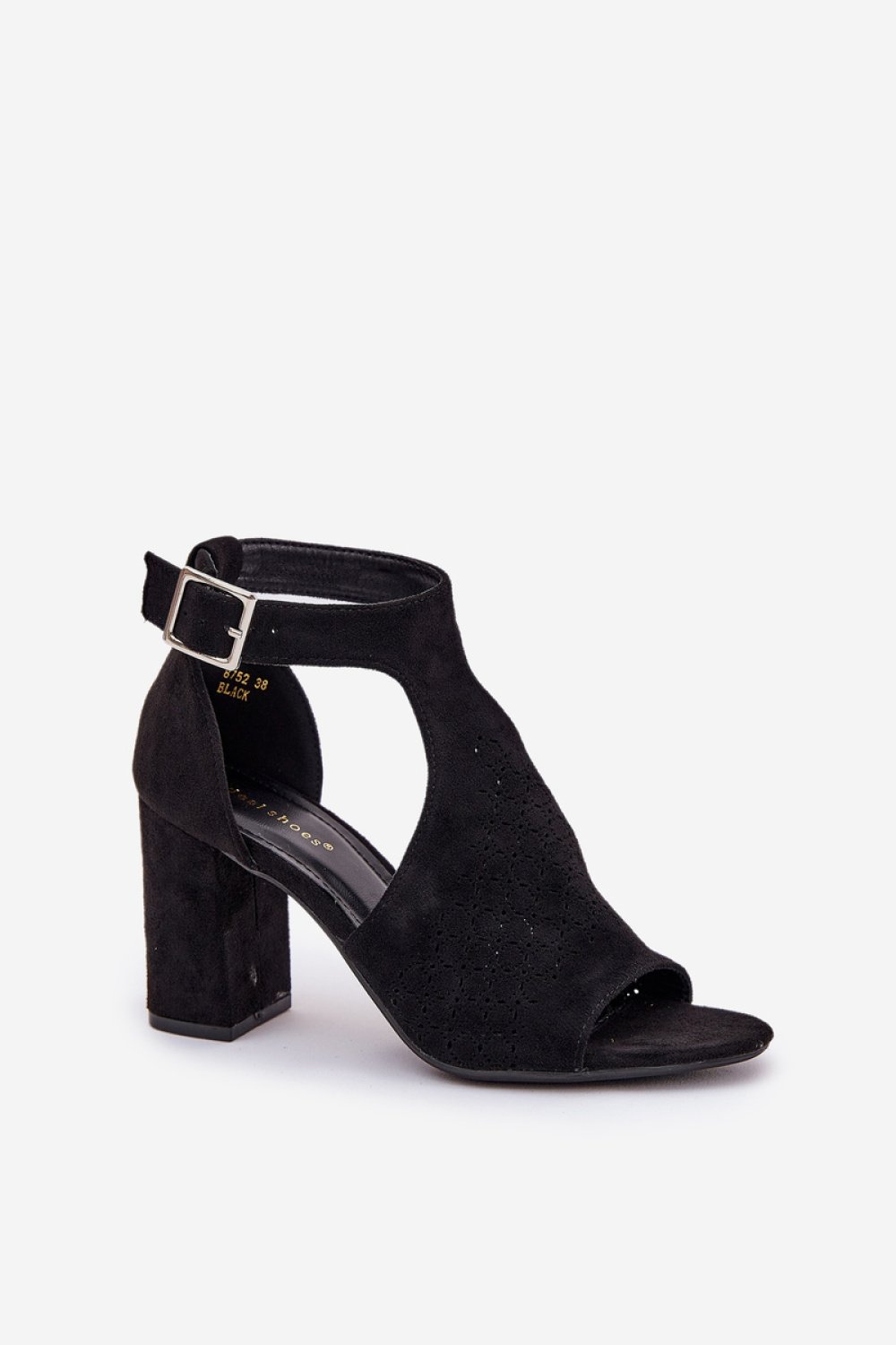  Heel sandals model Step in style  black
