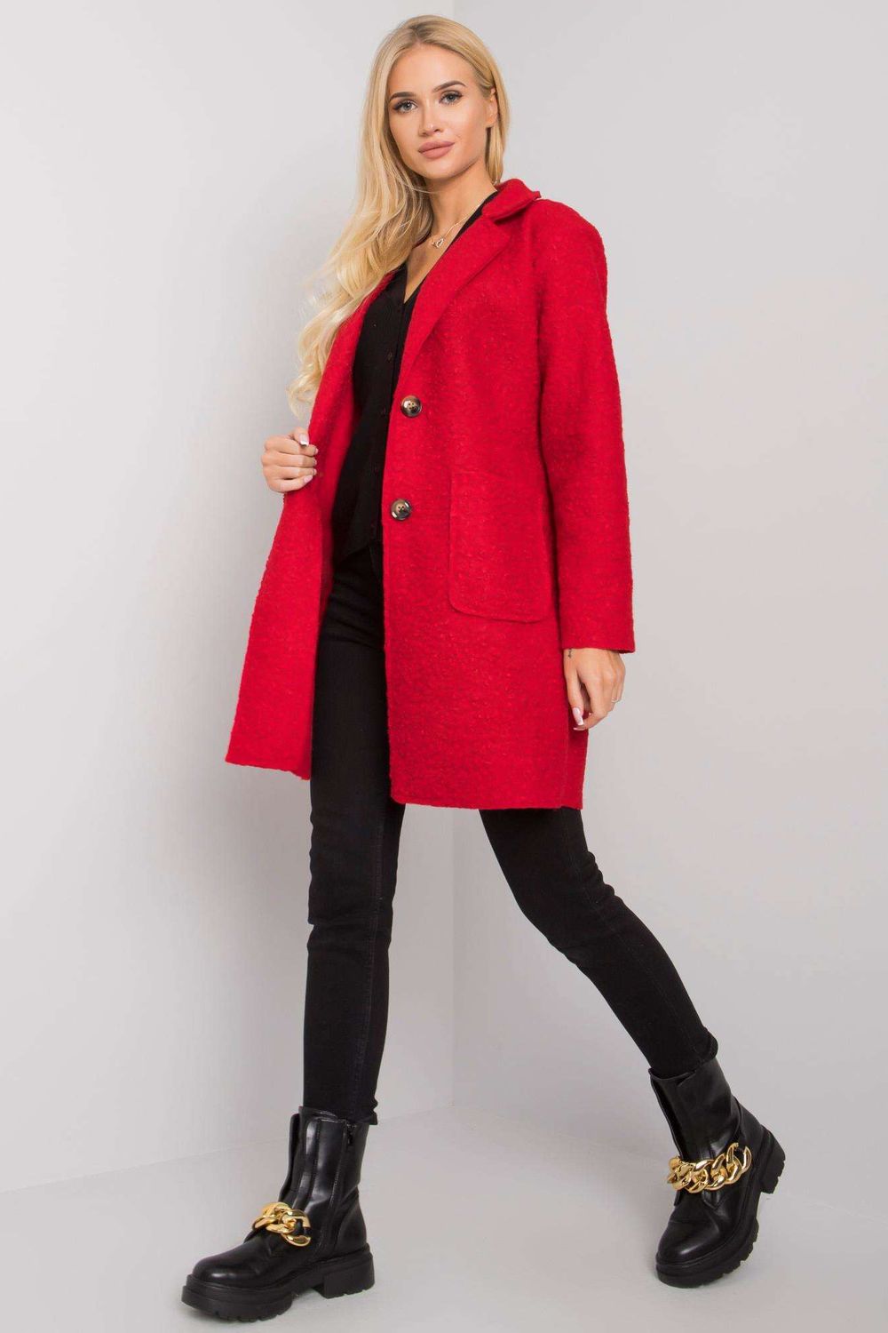  Coat model 159758 Och Bella  red