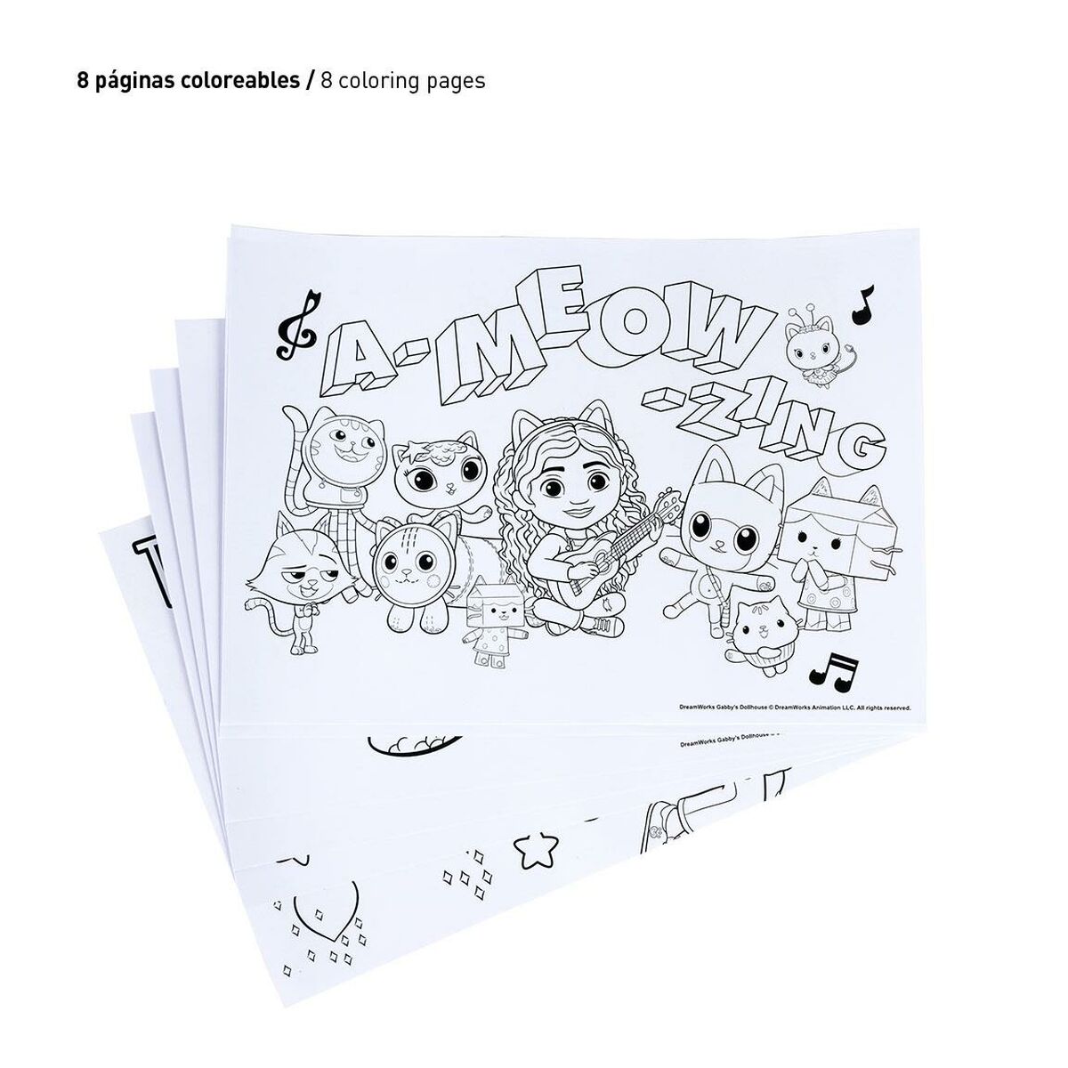Stationery Set Gabby's Dollhouse 24 Pieces
