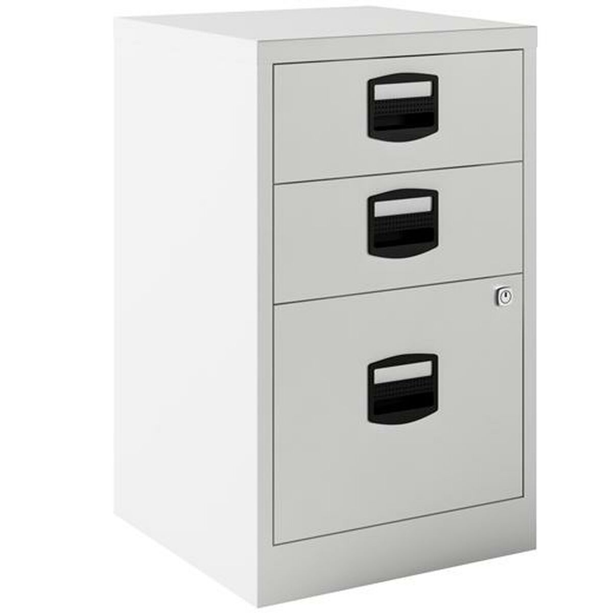 File Cupboard Bisley Grey A4 Metal Steel 3 drawers 67 x 41 x 40 cm