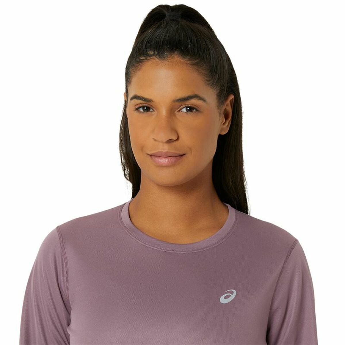 Women’s Long Sleeve Shirt Asics Core Ls Top Pink Plum