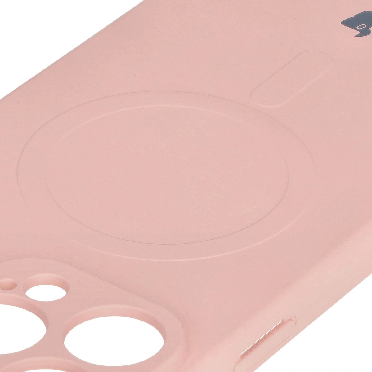 Bizon Case Silicone Magnetic Apple iPhone 16 Pro Max light pink