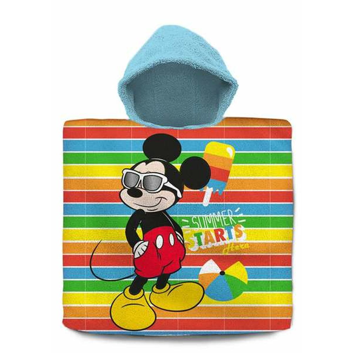Poncho Mickey Mouse Baumwolle 60 x 120 cm