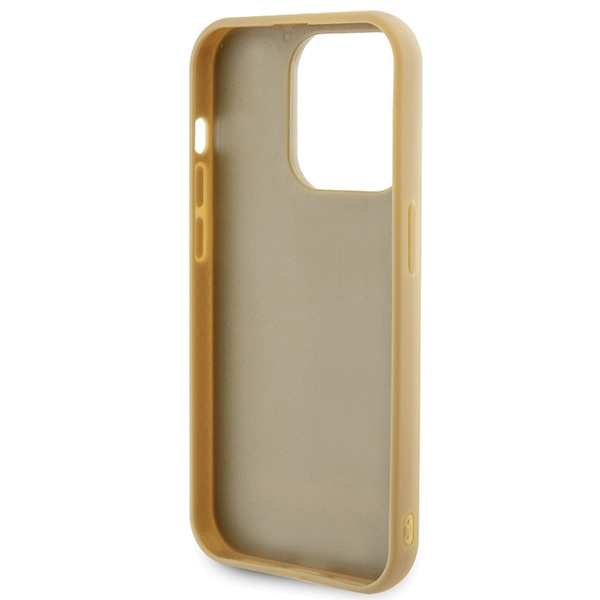 Guess GUHCP15LPMSDGSD Apple iPhone 15 Pro hardcase Disco Metal Script gold