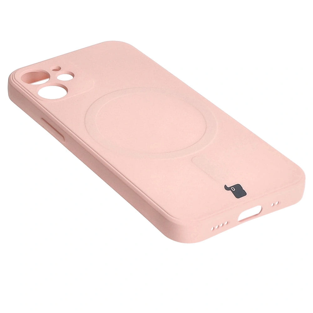 Bizon Case Silicone MagSafe Sq Apple iPhone 12 Mini light pink