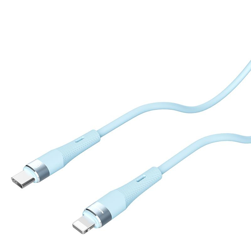 Nillkin Data Cable Flowspeed Silicon USB-C / Lightning PD 27W blue