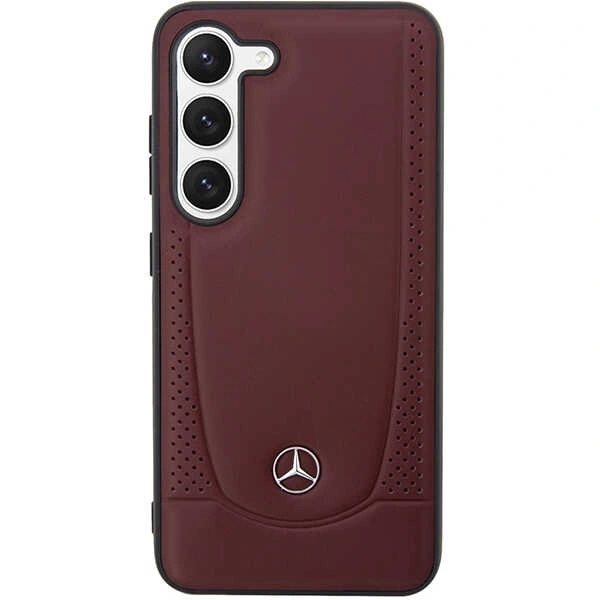 Mercedes MEHCS23SARMRE Samsung Galaxy S23 hardcase Leather Urban Bengale red