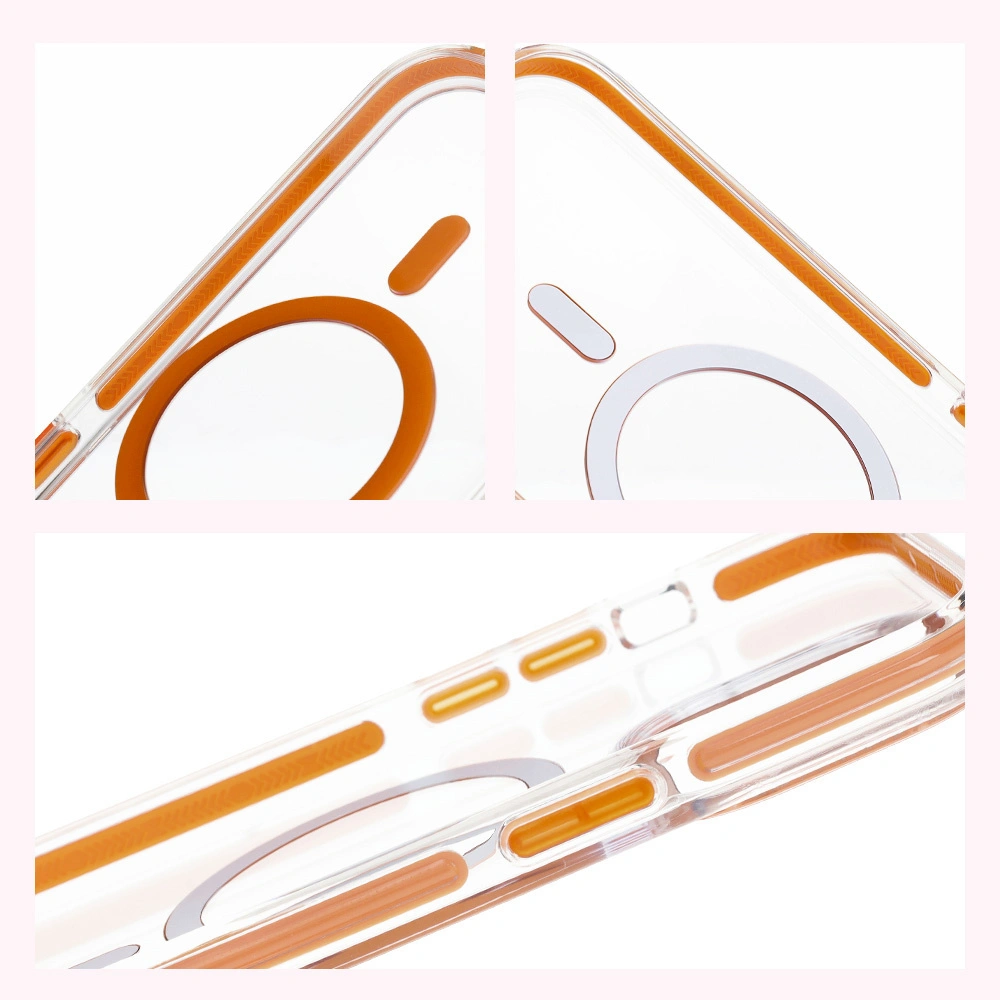Bizon Case Marco Apple iPhone 14 Pro Max clear with orange frame