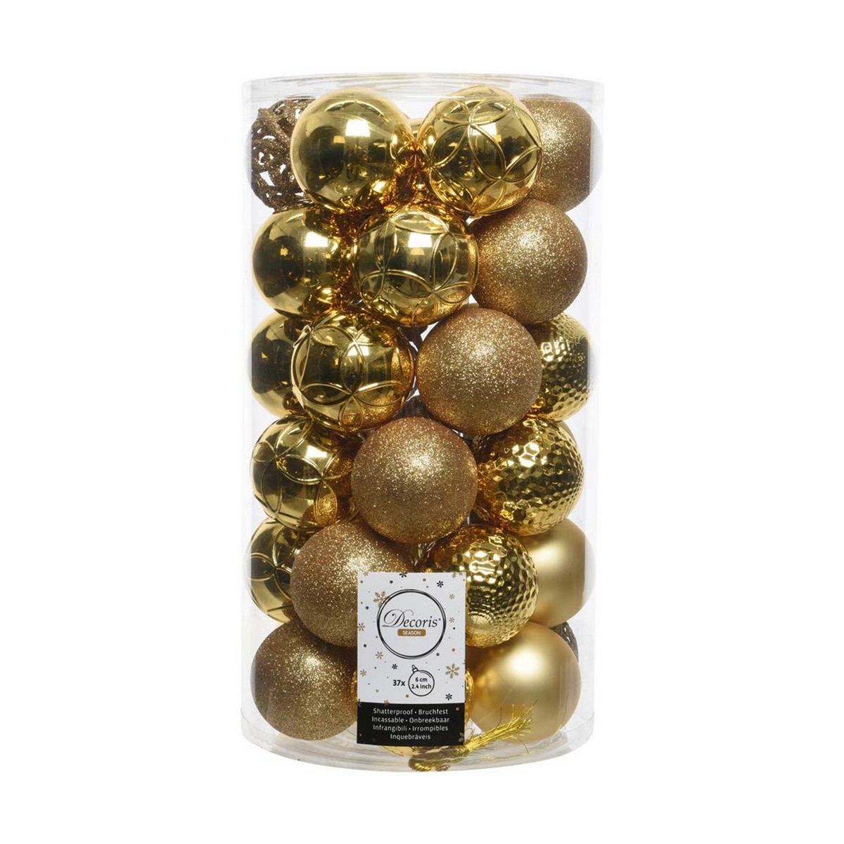 Bombki świąteczne Decoris Złoty Ø 6 cm