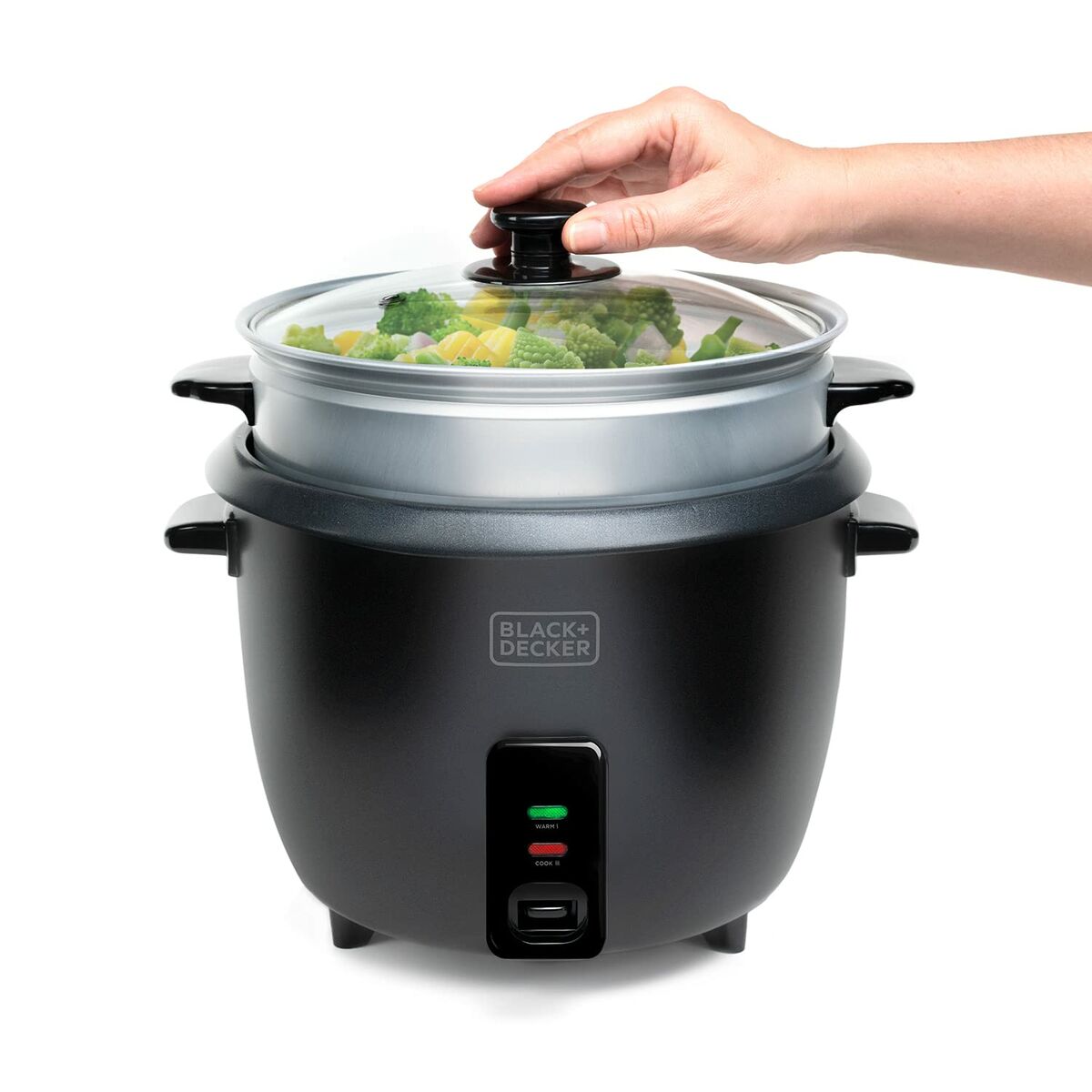 Rice Cooker Black & Decker BXRC1800E Black 1,8 L White Aluminium 700 W Rice Cooker Black & Decker BXRC1800E Black 1,8 L White Aluminium 700 W