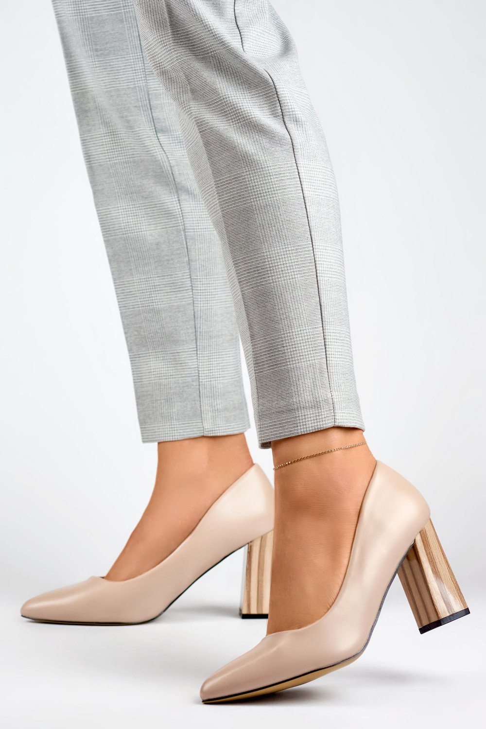  Block heel pumps model 197990 PRIMO  beige