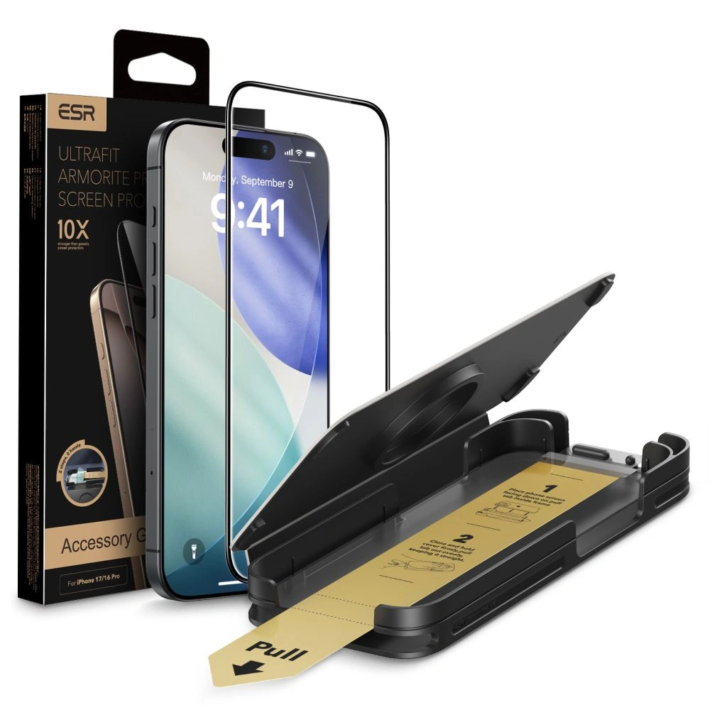 Szkło hartowane ESR Ultrafit Armorite Pro Tempered Glass do Apple iPhone 16 Pro / 17 Clear
