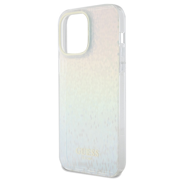 Guess GUHCP13XHDECMI Apple iPhone 13 Pro Max hardcase IML Faceted Mirror Disco Iridescent multicoloured