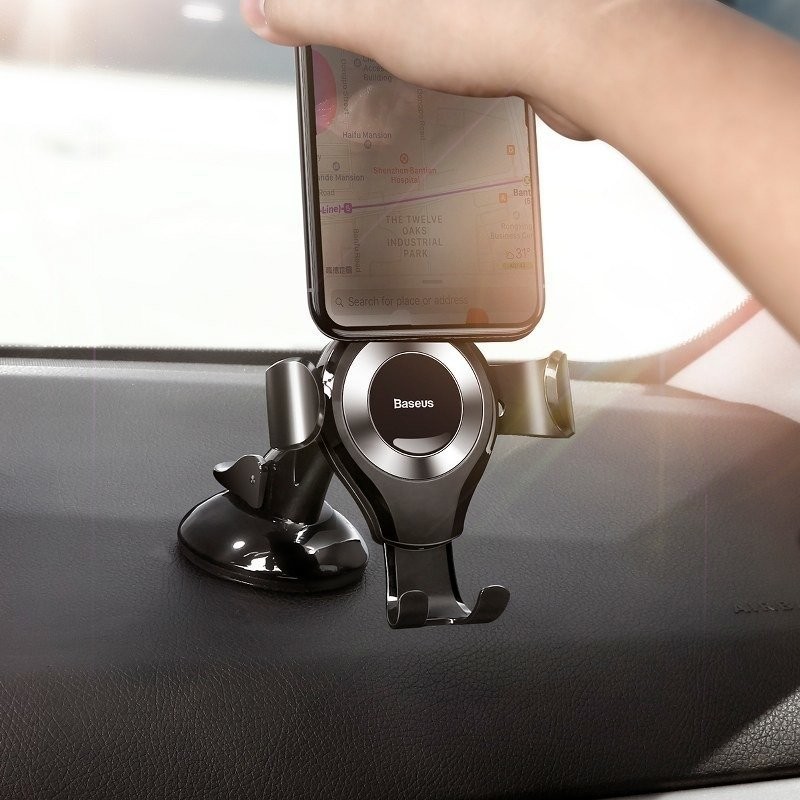 Baseus Osculum Dashboard Gravity Car Mount Silver