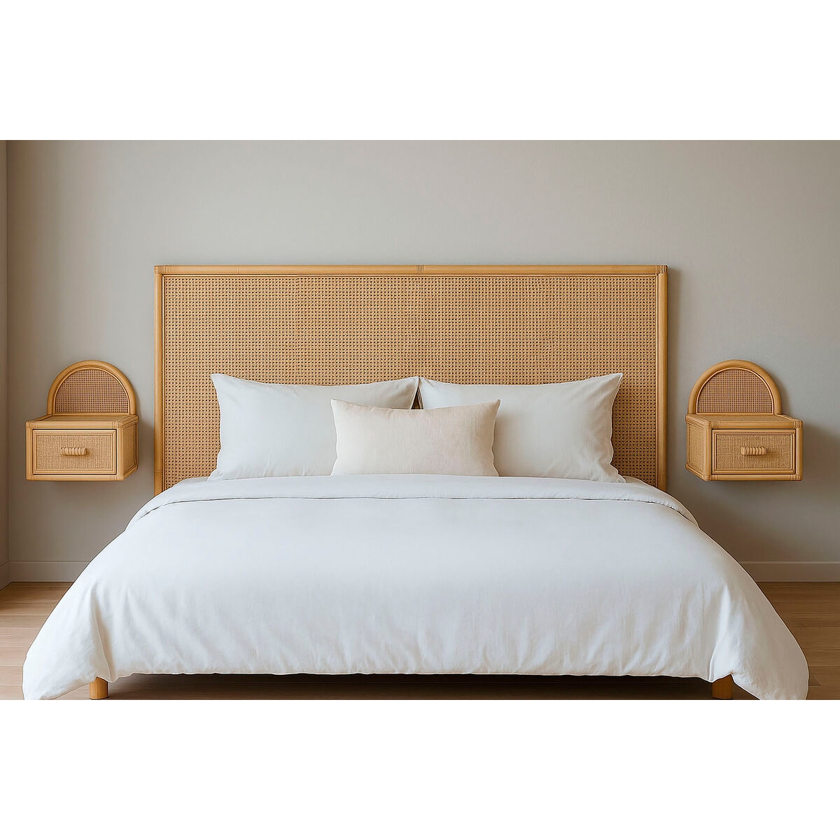 Headboard Home ESPRIT Light brown 190 X 2,5 X 80 CM