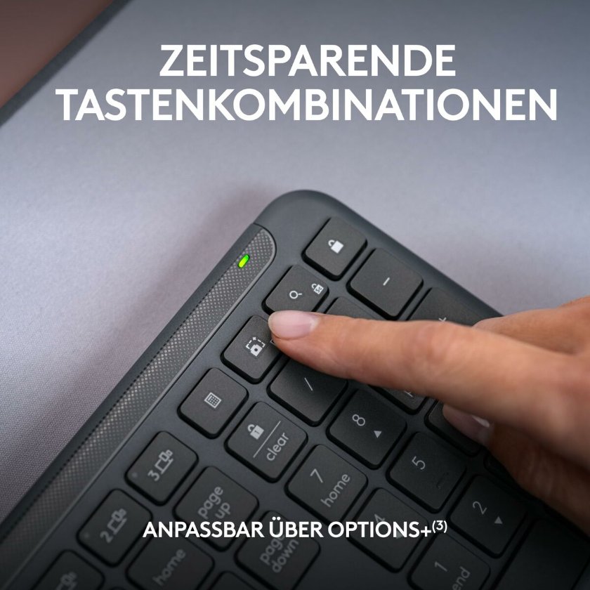 Keyboard and Mouse Logitech 920-012504 Graphite German QWERTZ