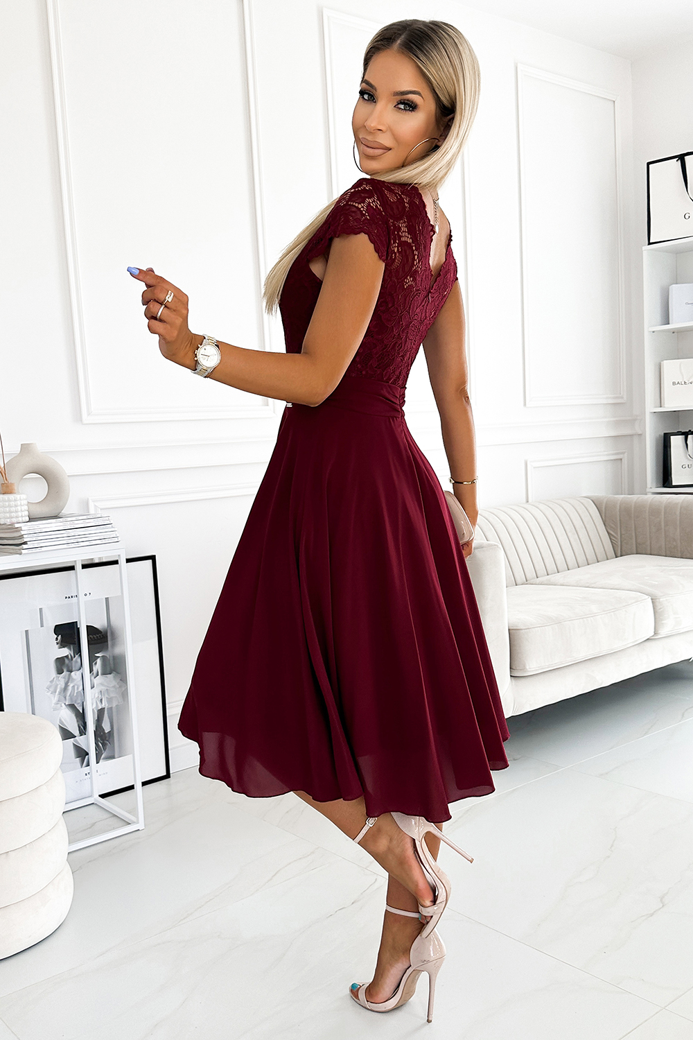  Evening dress model 181127 Numoco  red