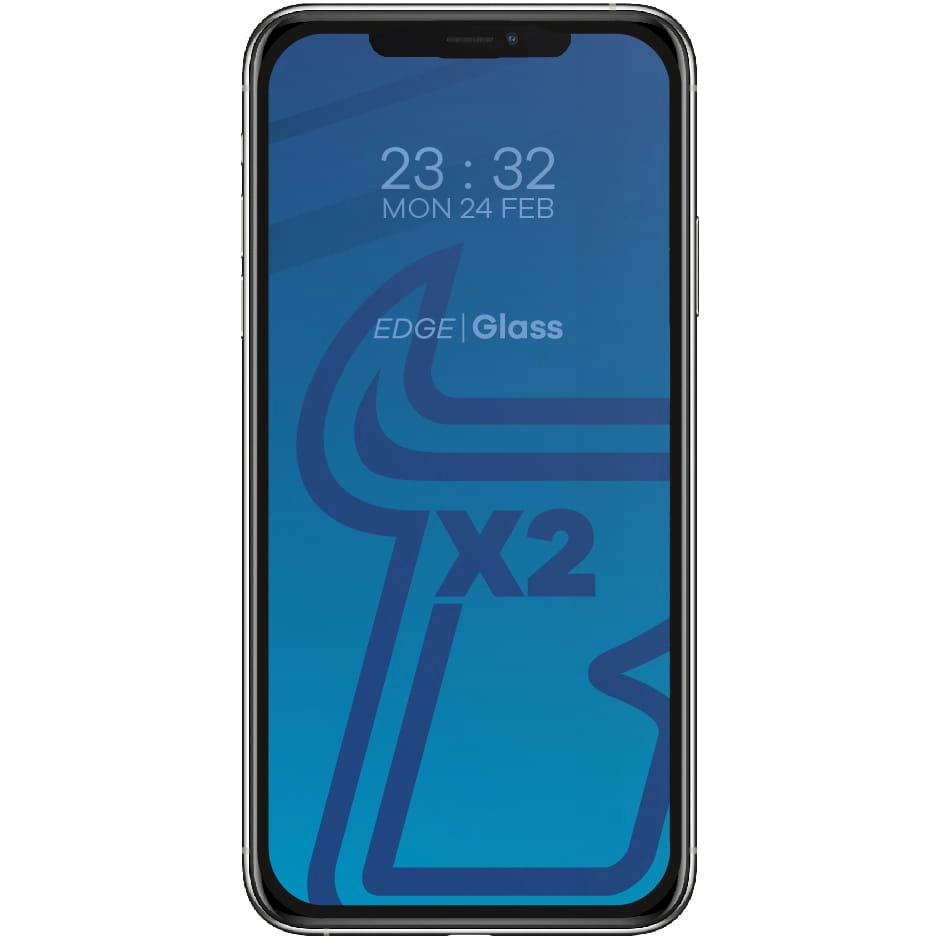 Bizon Glass Edge CF tempered glass - [2 PACK] + lens protection Apple iPhone 11 Pro Max black