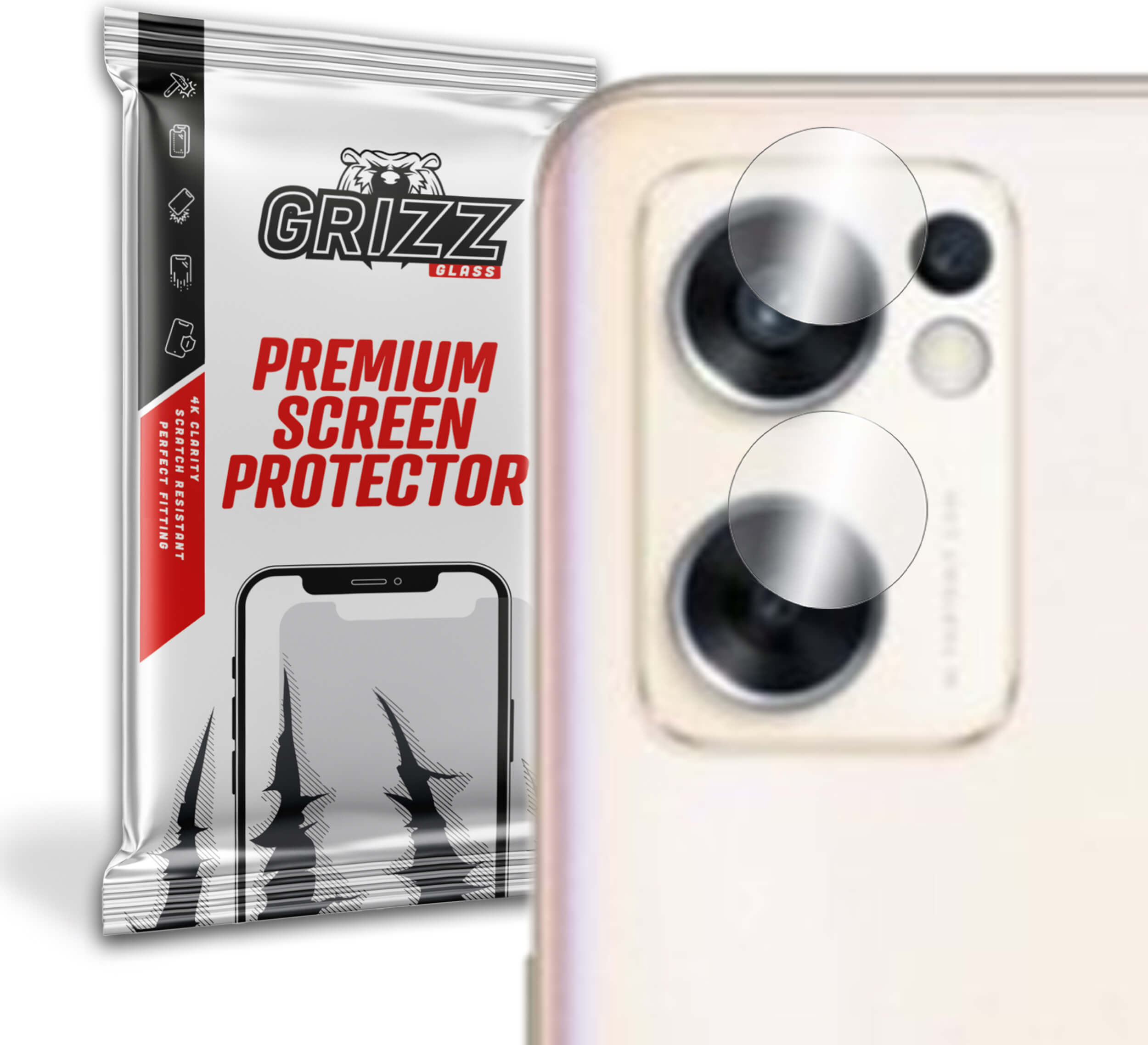 GrizzGlass HybridGlass Camera Oppo Reno 7 SE 5G