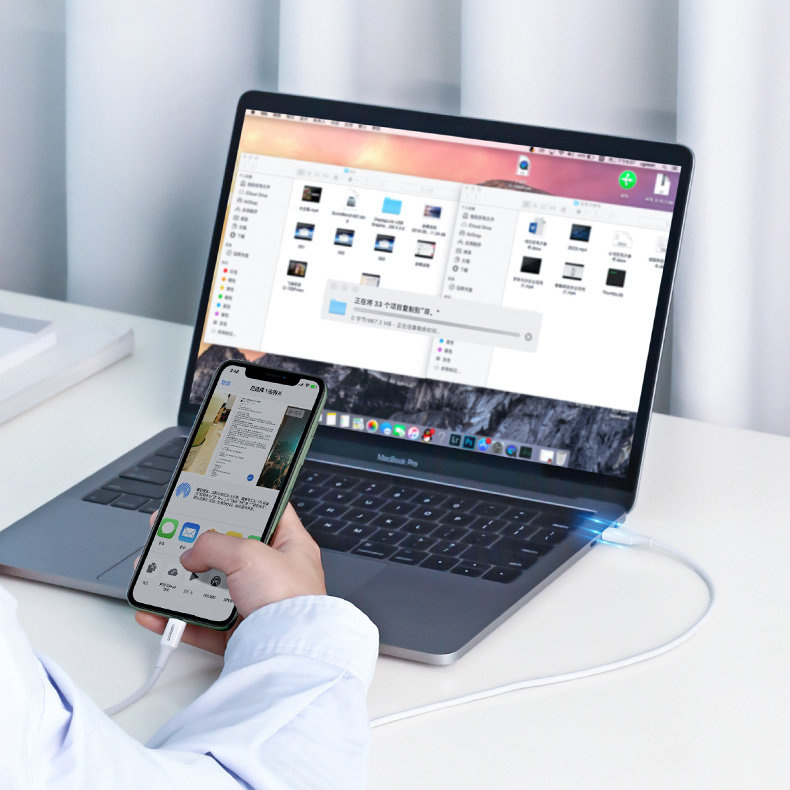 UGREEN US171 USB-C - Lightning MFi Cable 3A 1.5m white