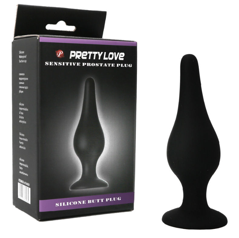 PRETTY LOVE  BOTTOM -  ERGONOMIC SILICONE PLUG 14 CM