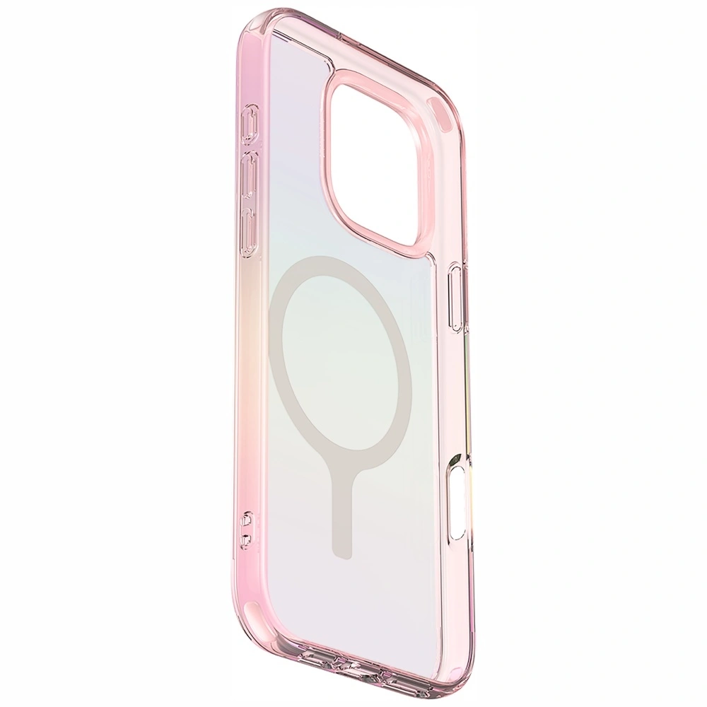 UNIQ Iridescia Apple iPhone 16 Pro Magclick Charging pink prism