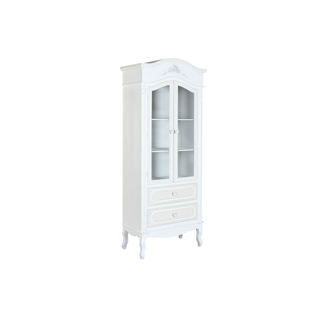 Display Stand Home ESPRIT White Wood Crystal 76 x 39 x 193 cm