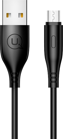 USAMS Cable U18 microUSB 2A Fast Charge 1m black SJ268USB01 (US-SJ268)