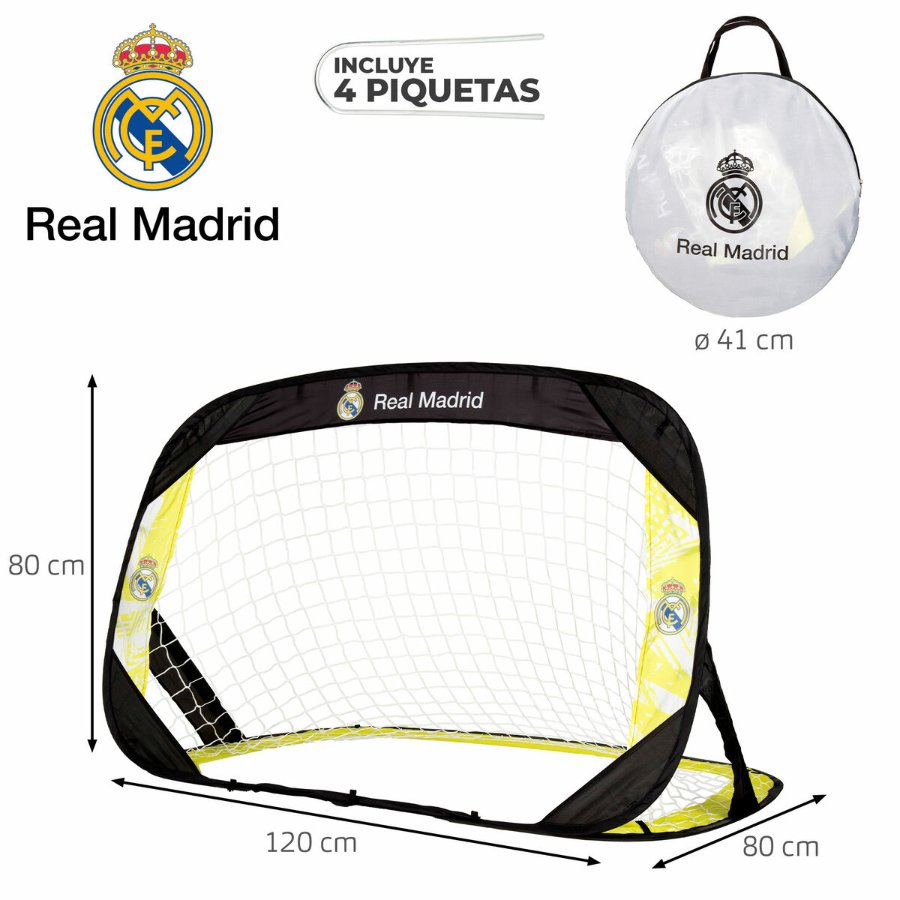 Football Goal Real Madrid C.F. 120 x 80 x 80 cm (2 Units)