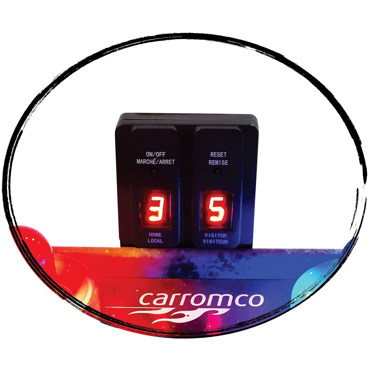 Hockey Table Fire & Ice 146 x 71 x 82 cm LED Lights