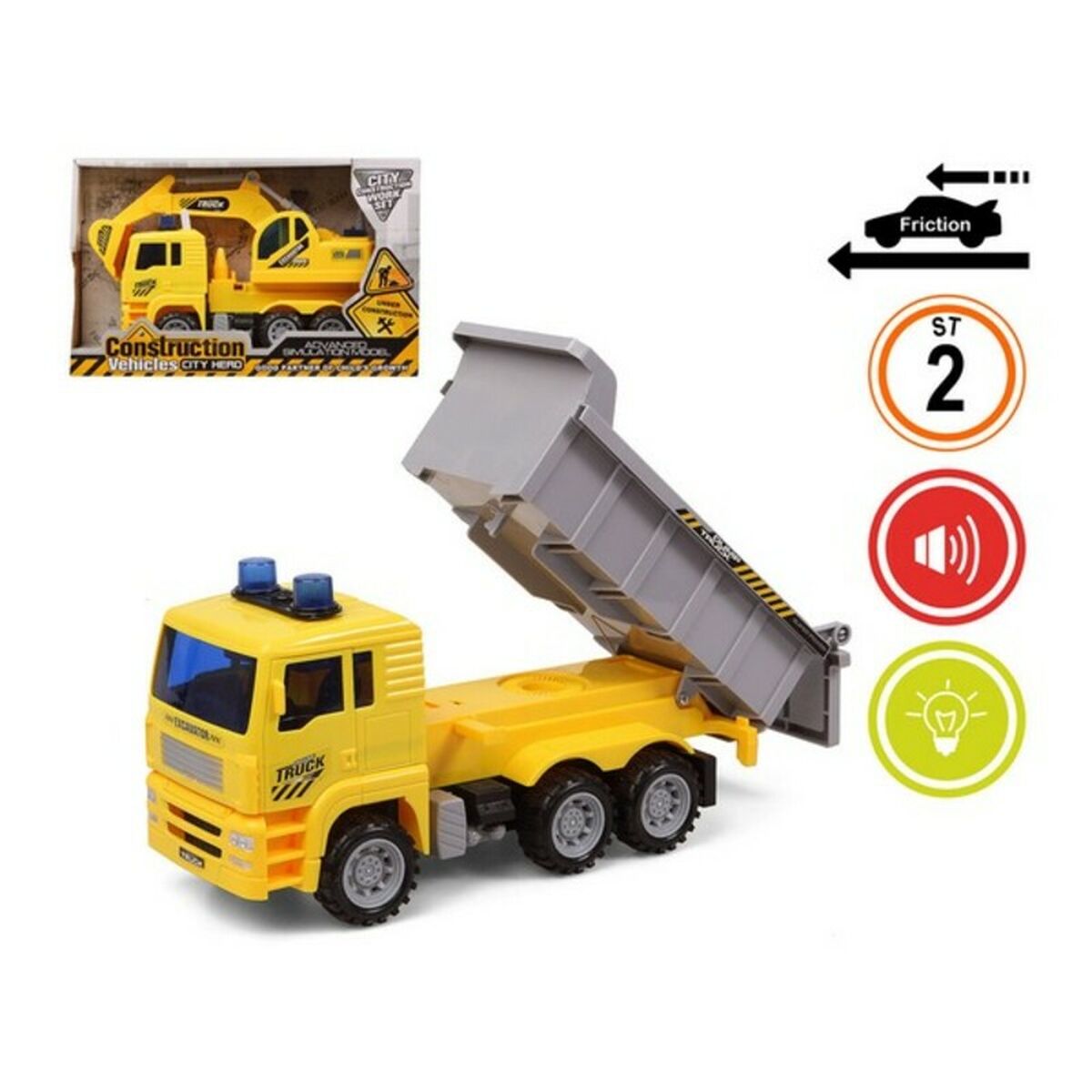 Truck Public Works Yellow